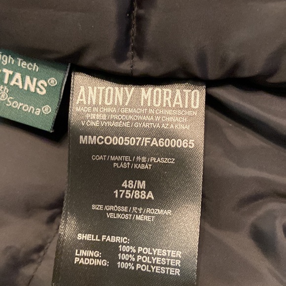 Antony Morato Sport Collection Man Jacket size 48/M brand new with tags - Picture 7 of 16